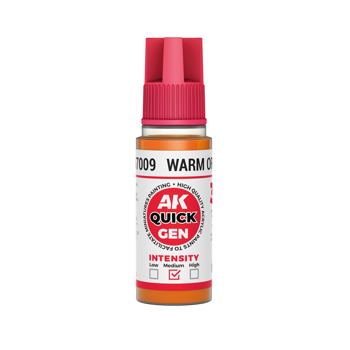 AK17009 AK Interactive Краска акриловая QUICK GEN - Тёплый оранжевый / WARM ORANGE
