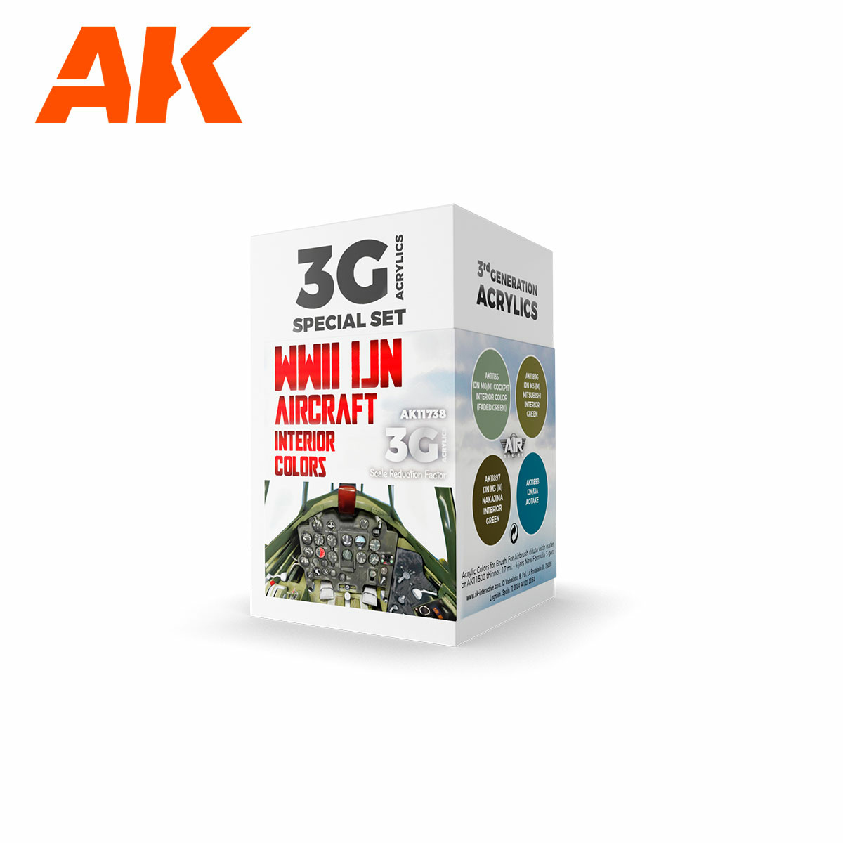 AK11738 AK Interactive Set of acrylic paints 
