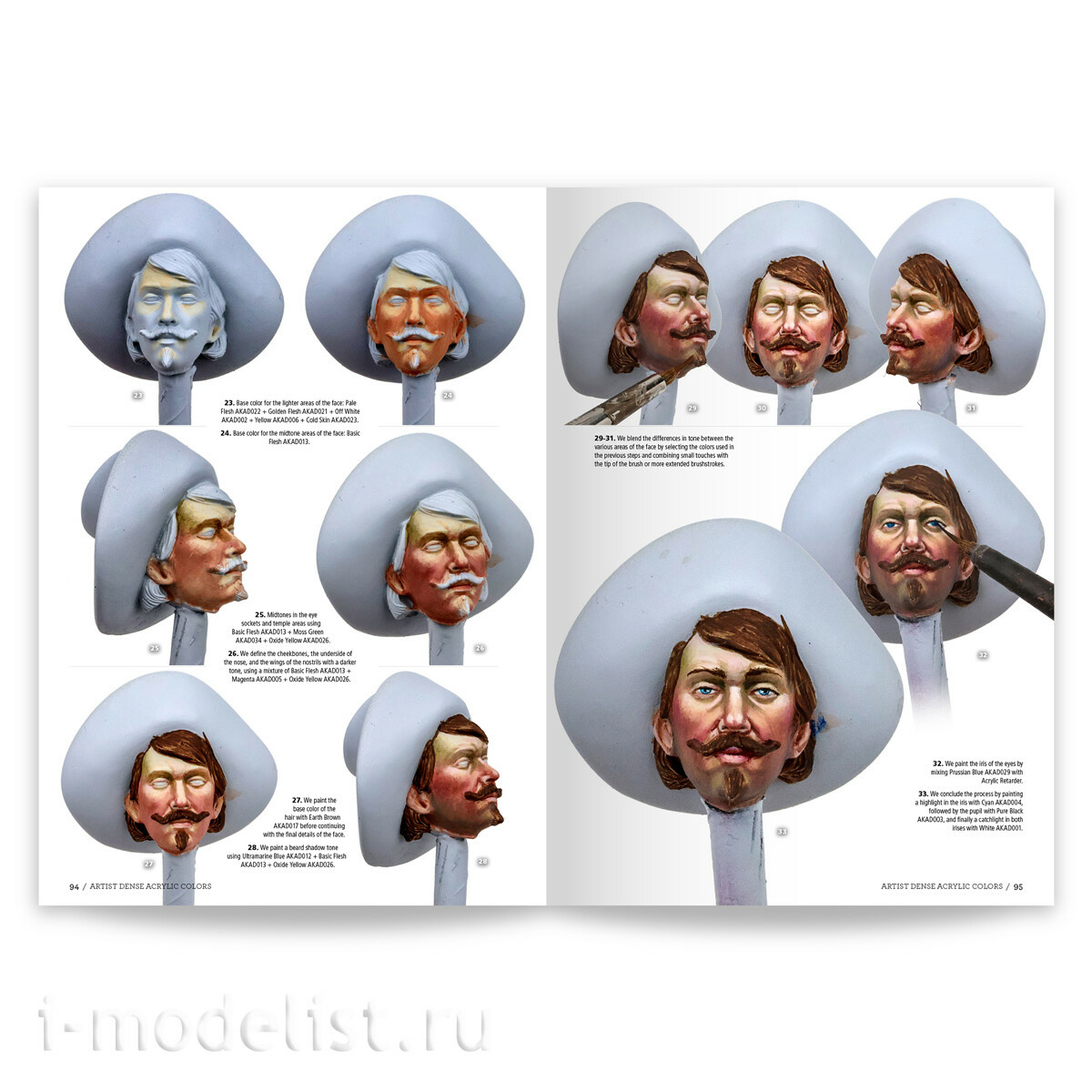 AK130040 AK Interactive Книга Практическое руководство по использованию густых хуtoжественных акриловых красок / Artist Dense Acrylic Color – Practical User Guide By Julio Cabos
