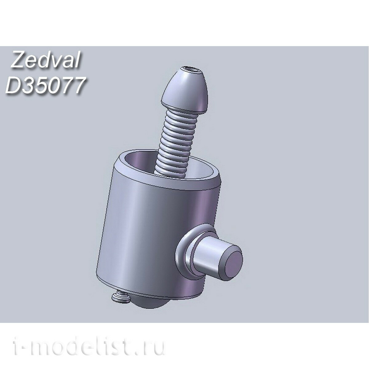 D35077 Zedval 1/35 Антенный ввод радиостанции 71-ТК с бронировкой (для танка типа 34)