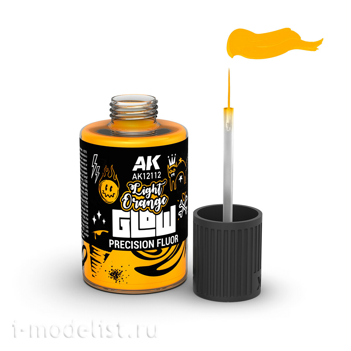 AK12112 AK Interactive Светло-оранжевый флуоресцентный эффект / Light Orange Glow Precision Fluor