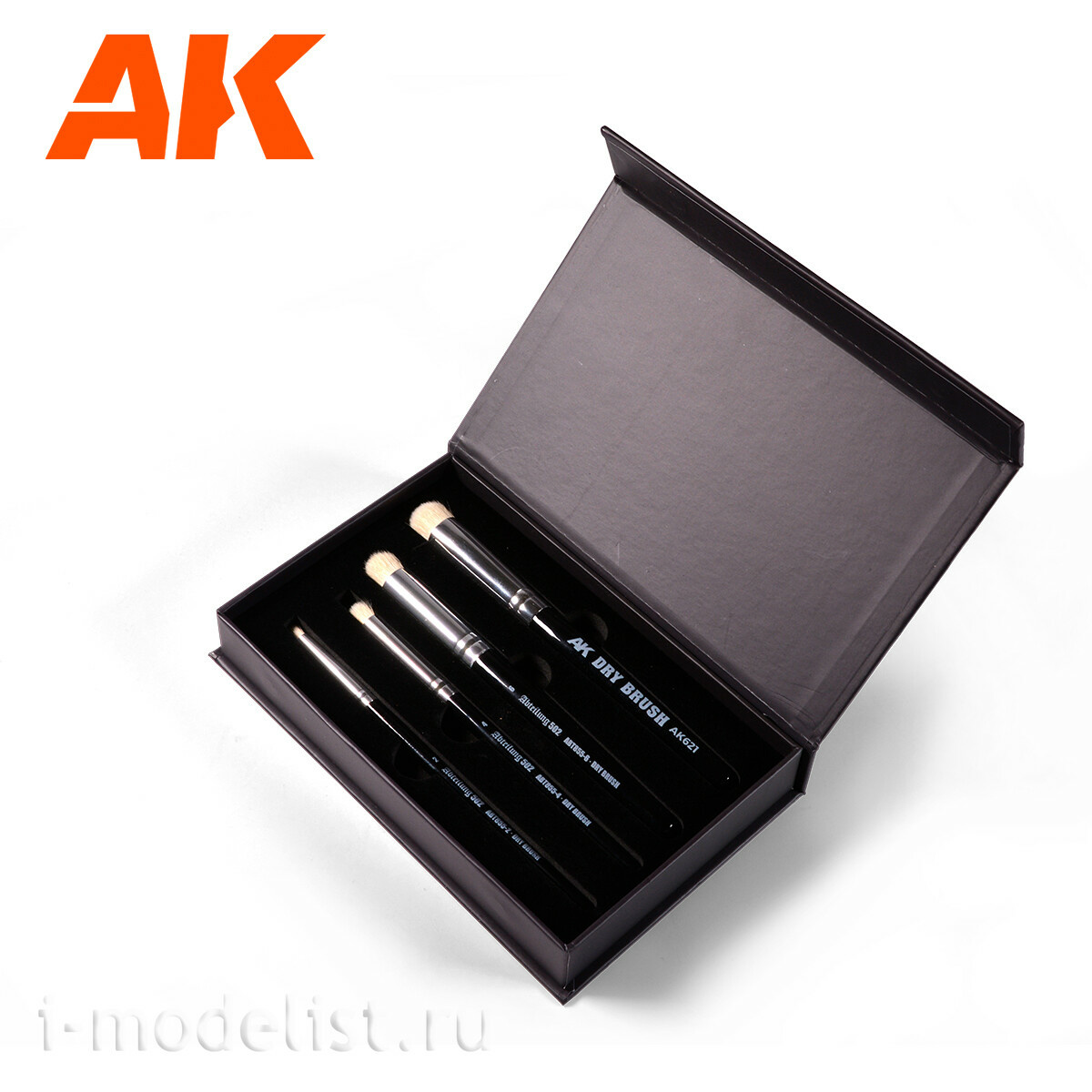 AK9300 AK Interactive Набор из четырёх сухих кистей / 4 Dry Brush Set