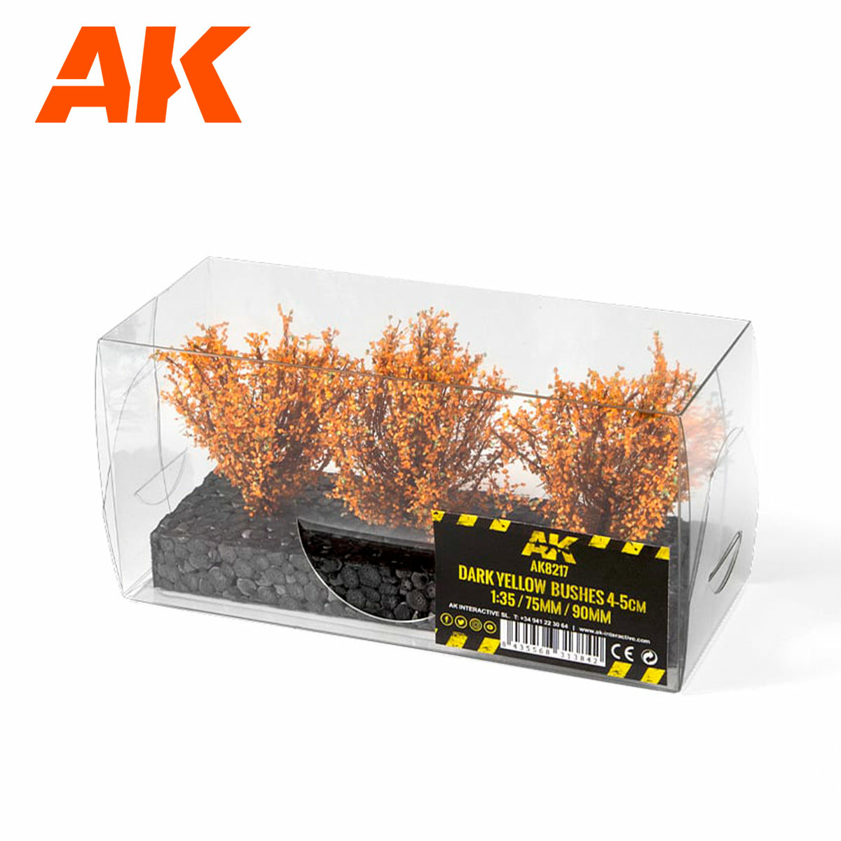 AK8217 AK Interactive Dark Yellow shrubs 1:35 4-5 cm / 75 mm / 90 mm
