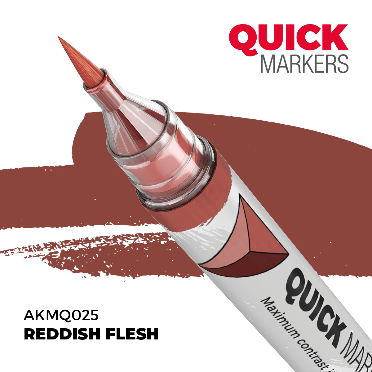 AKMQ025 AK Interactive Маркер QUICK MARKER - Красноватая плfromь / Reddish Flesh