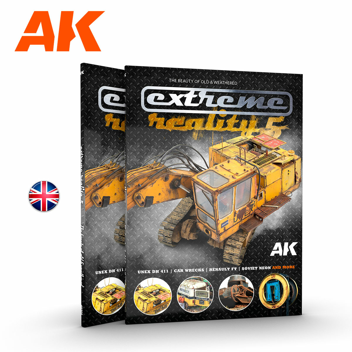 AK529 AK Interactive Book EXTREME REALITY 5 – THE BEAUTY OF OLD & WEATHERED / Extreme Reality 5 - The Beauty of antiquity and weathering