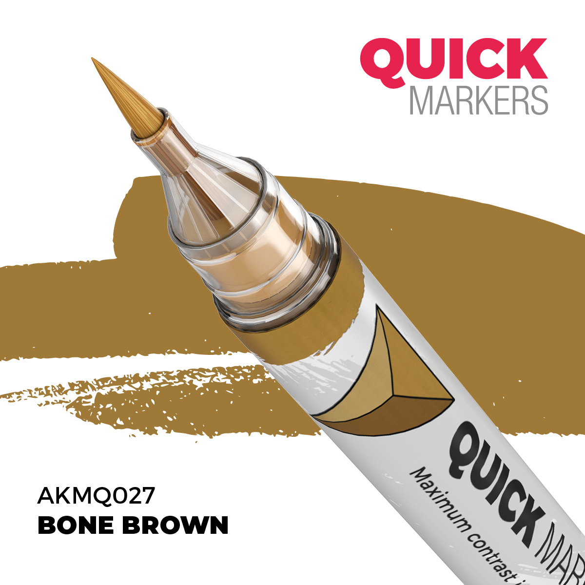 AKMQ027 AK Interactive Маркер QUICK MARKER - Костяно-коричневый / Bone Brown