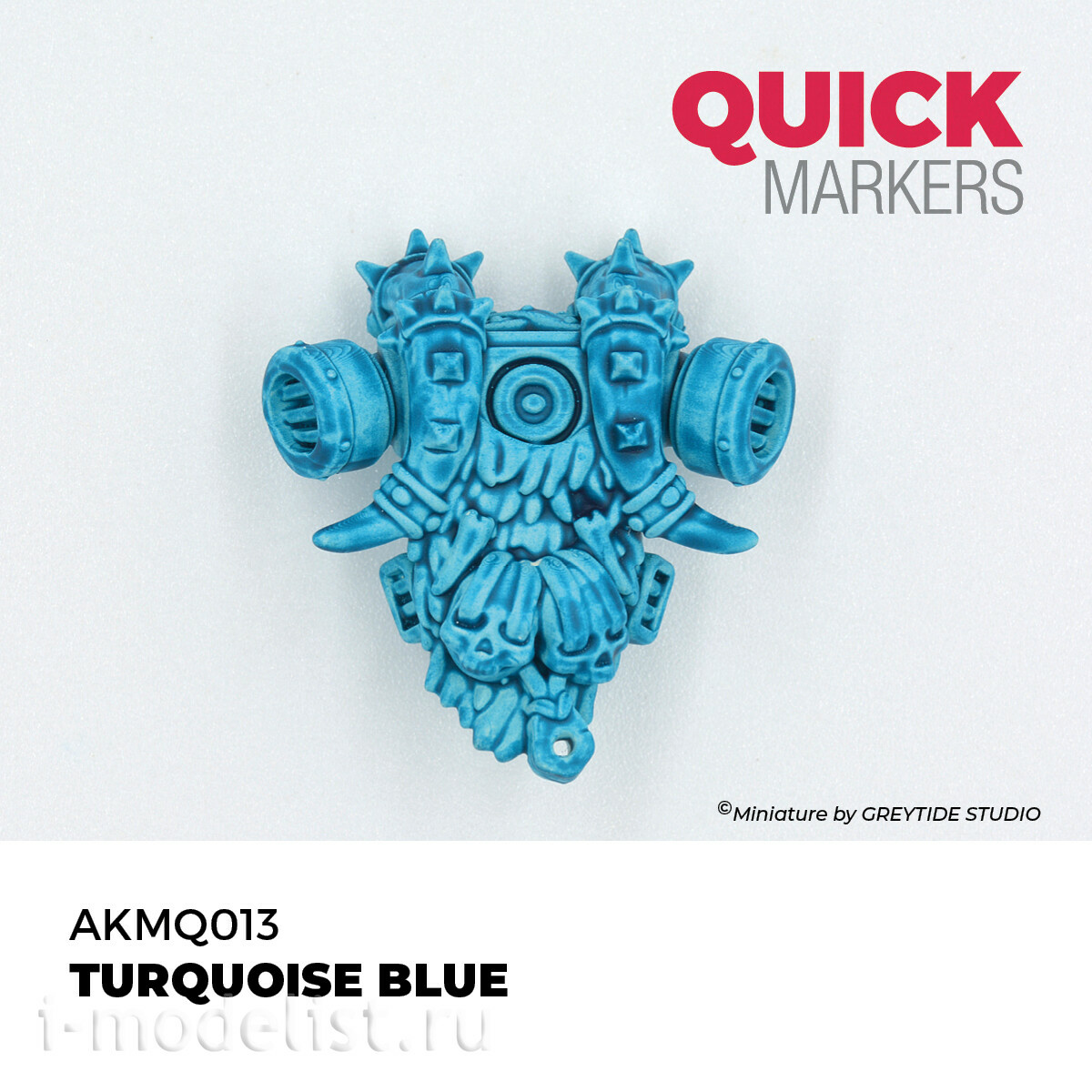 AKMQ013 AK Interactive Маркер QUICK MARKER - Бирюзово-голубой / Turquoise Blue