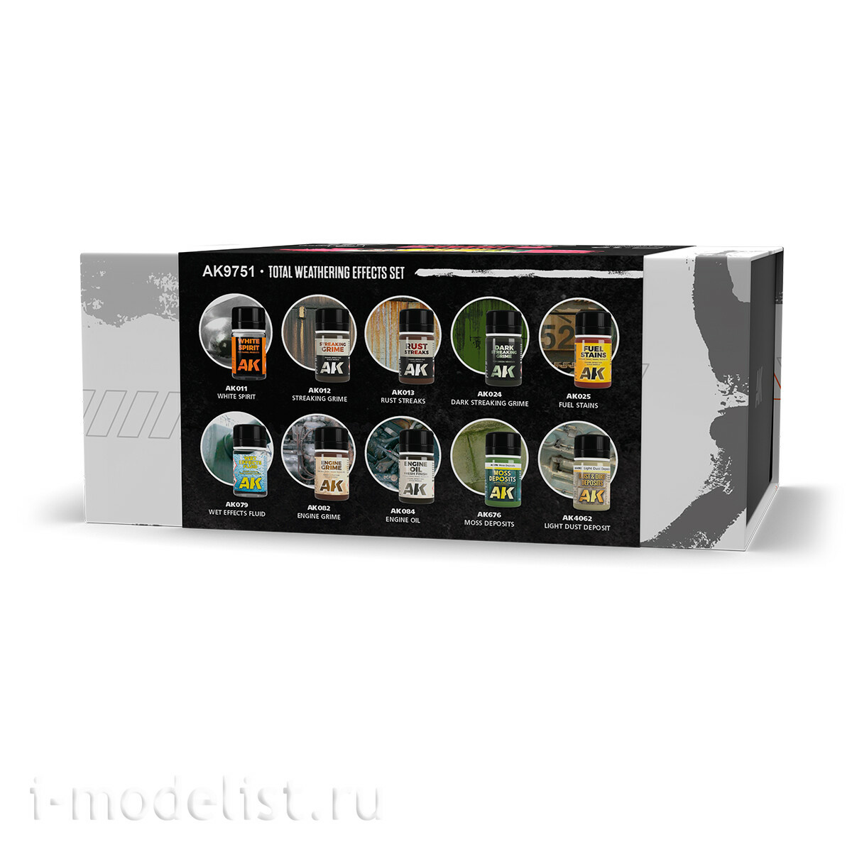 AK9751 AK Interactive Набор для создания эффектов везеринга / Total Weathering Effects Set