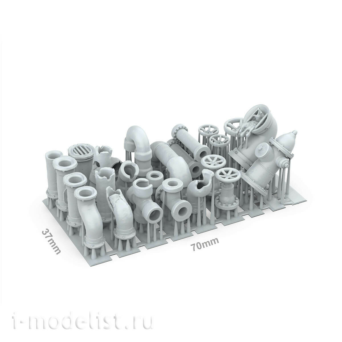 AKBIT0043 AK Interactive 3D-печать BASING BITS Т$ы / Pipes
