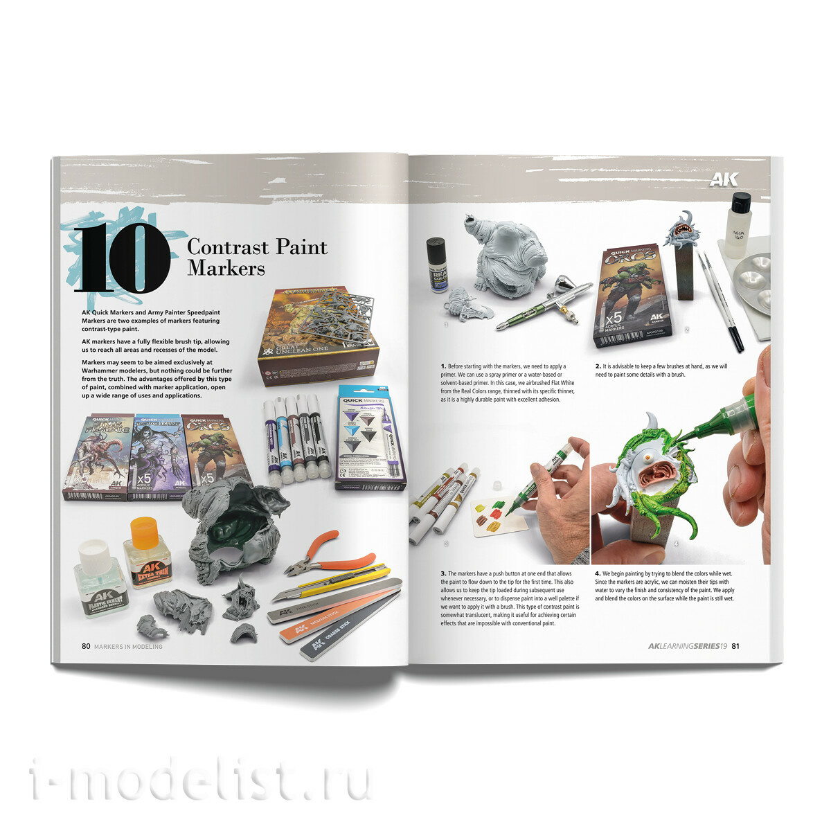 AK546 AK Interactive Книга AK Learning 19: Маркеры в моделизме / Markers In Modeling (Английский язык)