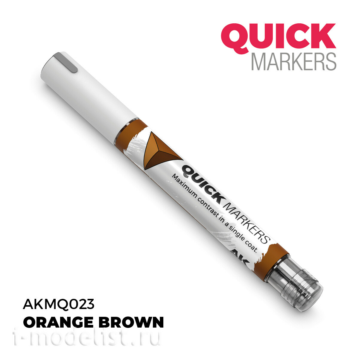 AKMQ023 AK Interactive Маркер QUICK MARKER - Оранжево-коричневый / Orange Brown