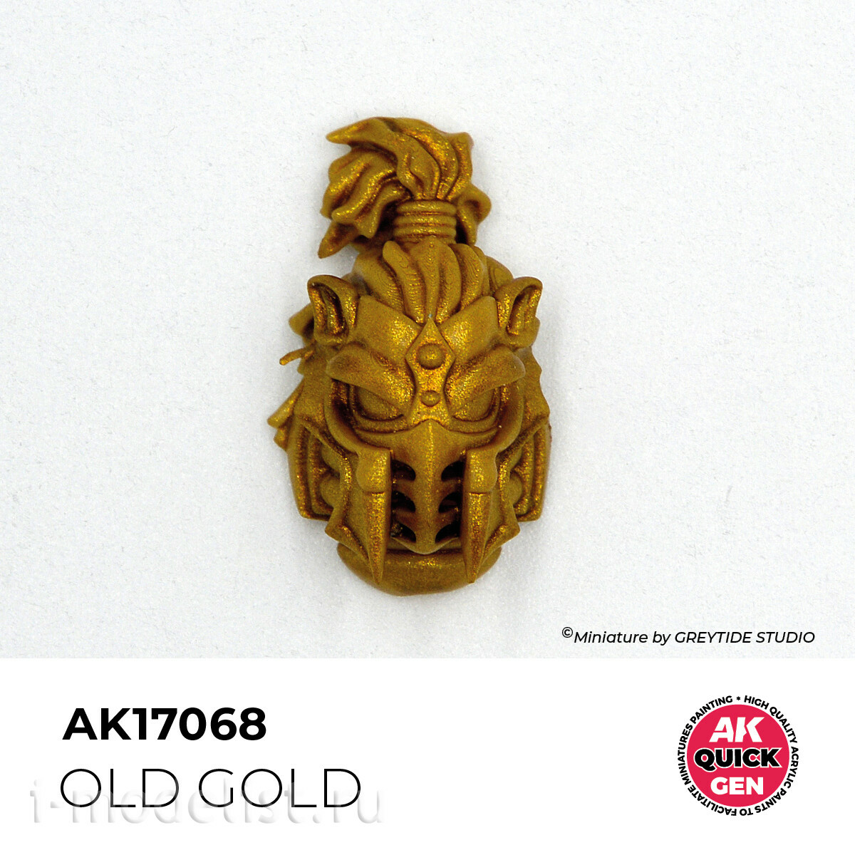 AK17068 AK Interactive Краска акриловая QUICK GEN - Старое золfromо / OLD GOLD