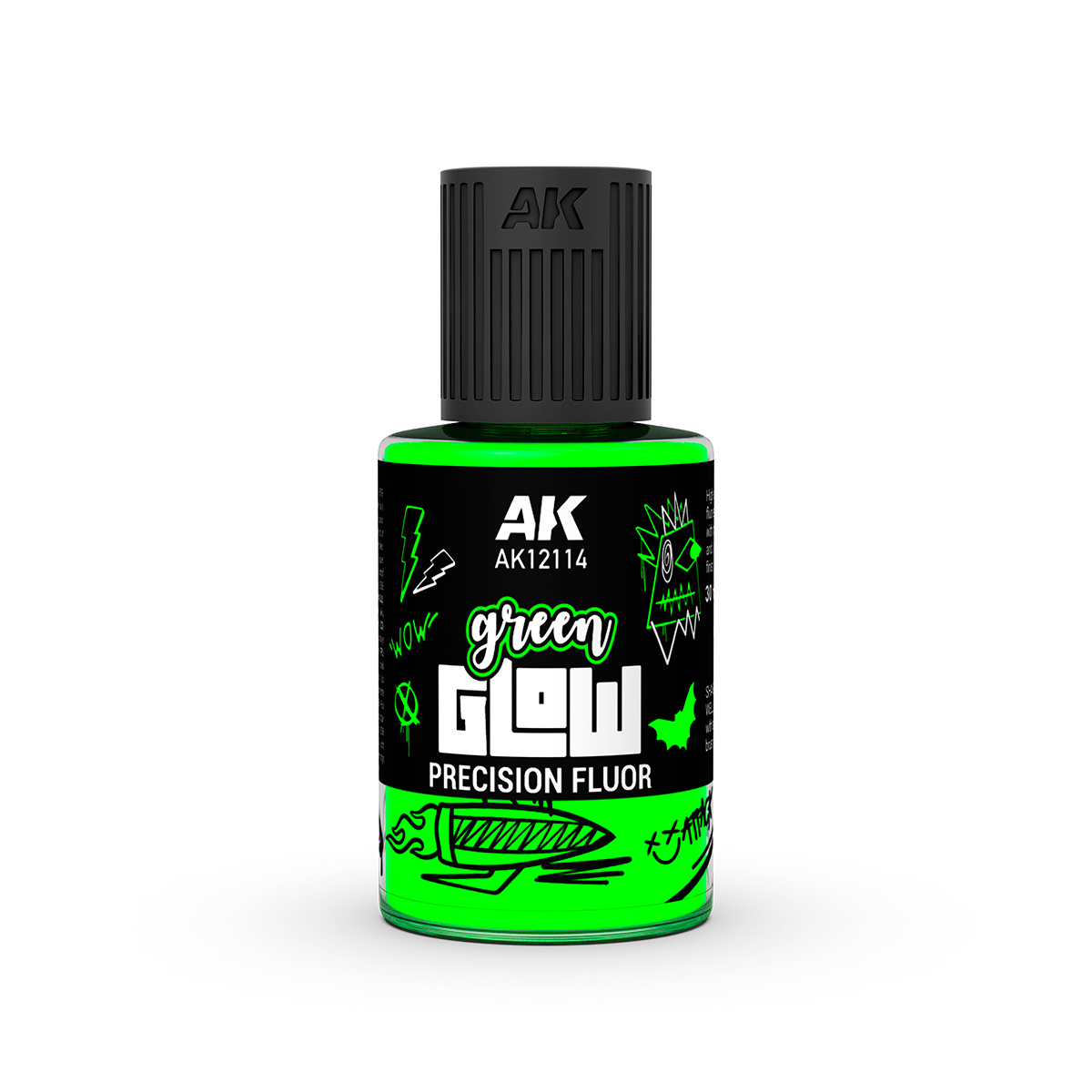 AK12114 AK Interactive Зелёный флуоресцентный эффект / Green Glow Precision Fluor