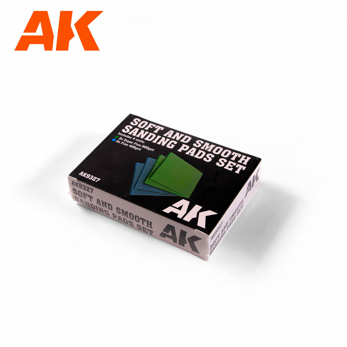 AK9327 AK Interactive Набор мягких наждачных губок 4 шт. / Soft And Smooth Sponge - Sandpaper Set 4 Units