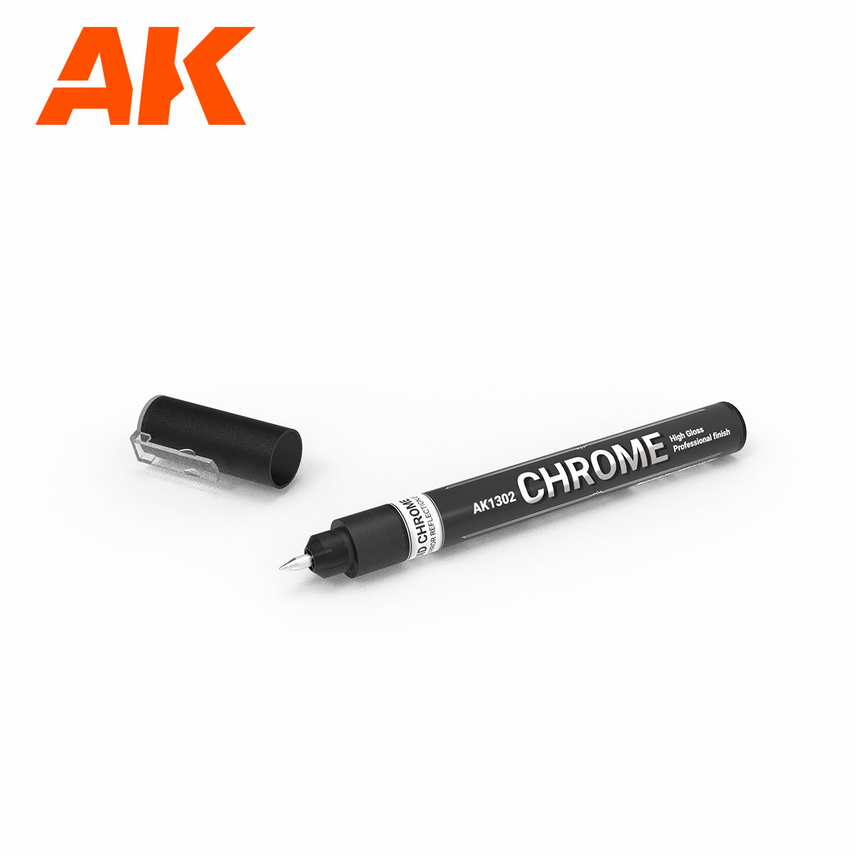 AK1302 AK Interactive Marker Liquid Metallic - Chrome