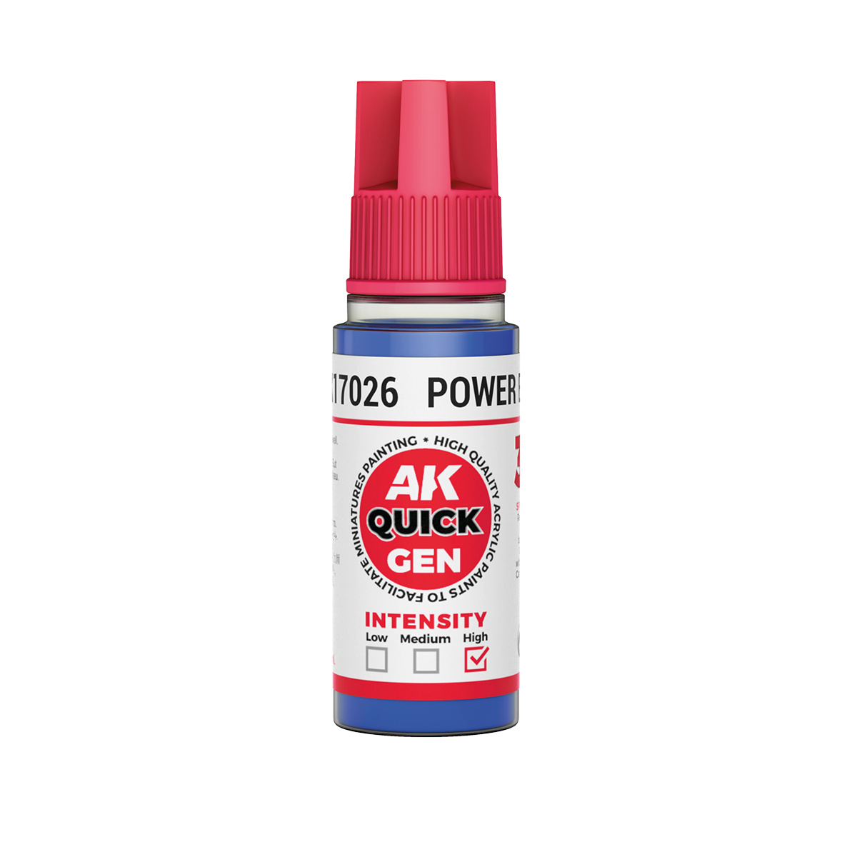 AK17026 AK Interactive Краска акриловая QUICK GEN - Интенсивный синий / POWER BLUE