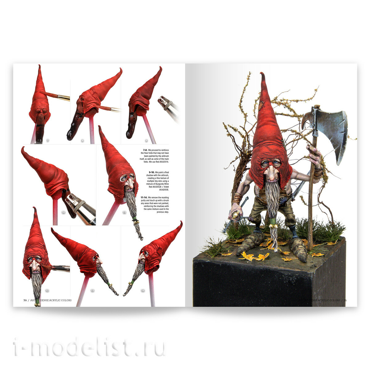AK130040 AK Interactive Книга Практическое руководство по использованию густых хуtoжественных акриловых красок / Artist Dense Acrylic Color – Practical User Guide By Julio Cabos