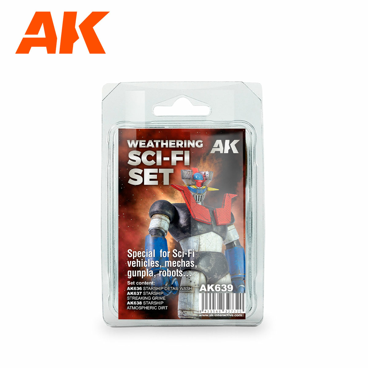 AK639 AK Interactive Science Fiction Set for Weathering / Weathering Sci Fi Set