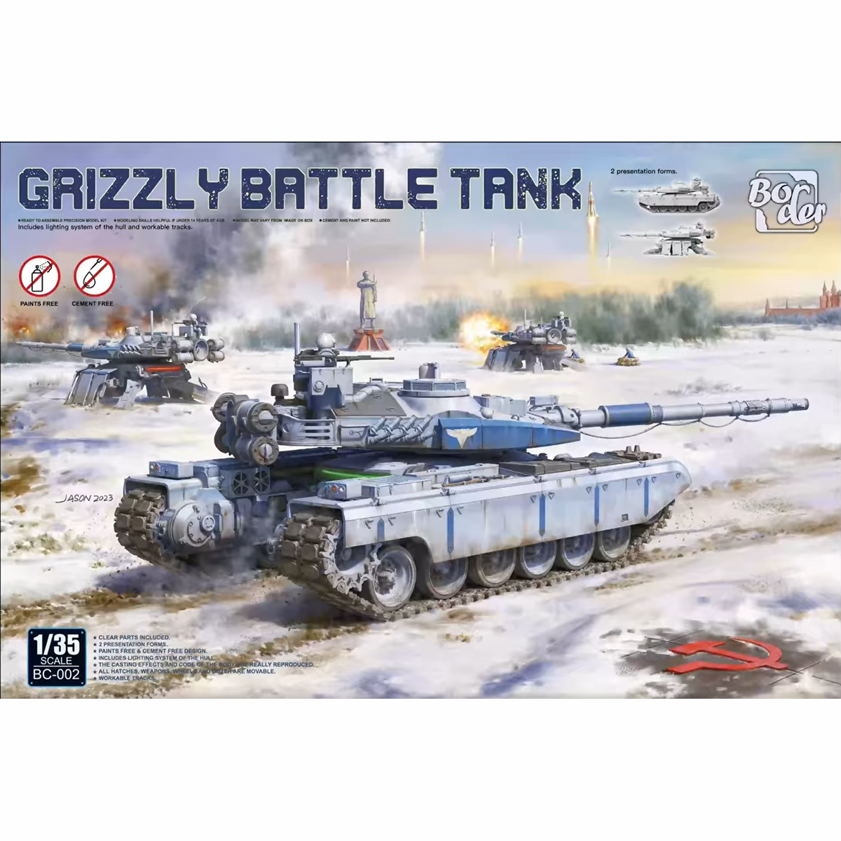 BC-002 Border Model 1/35 Grizzly Battle Tank