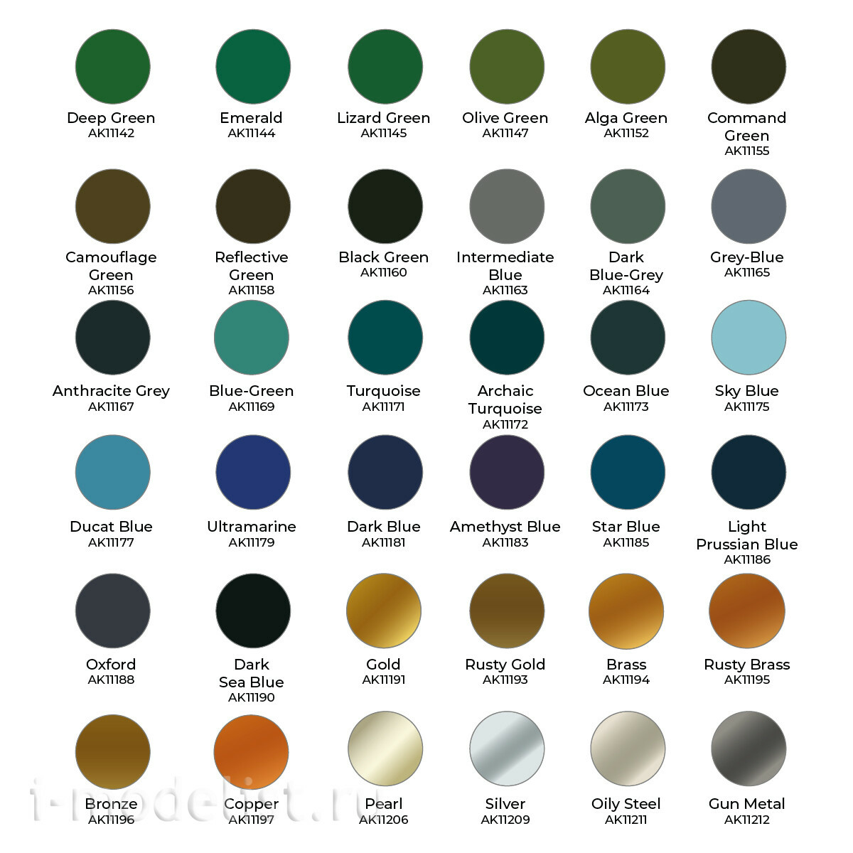 AK11784 AK Interactive Набор красок 3GEN – WARGAME 