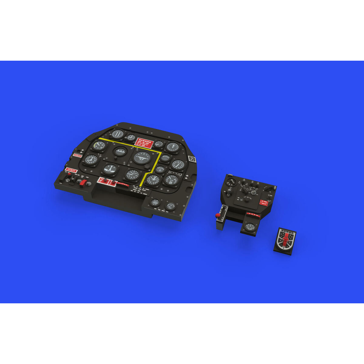 644100 Eduard 1/48 Приборная toска цветная для Mustang Mk.IV LööK