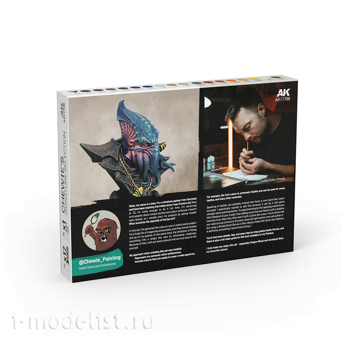 AK11788 AK Interactive Набор красок Авторский набор - Выбор Chewie для миниатюр варгеймов / Signature Set – Chewie’s Selection For Wargames Miniatures
