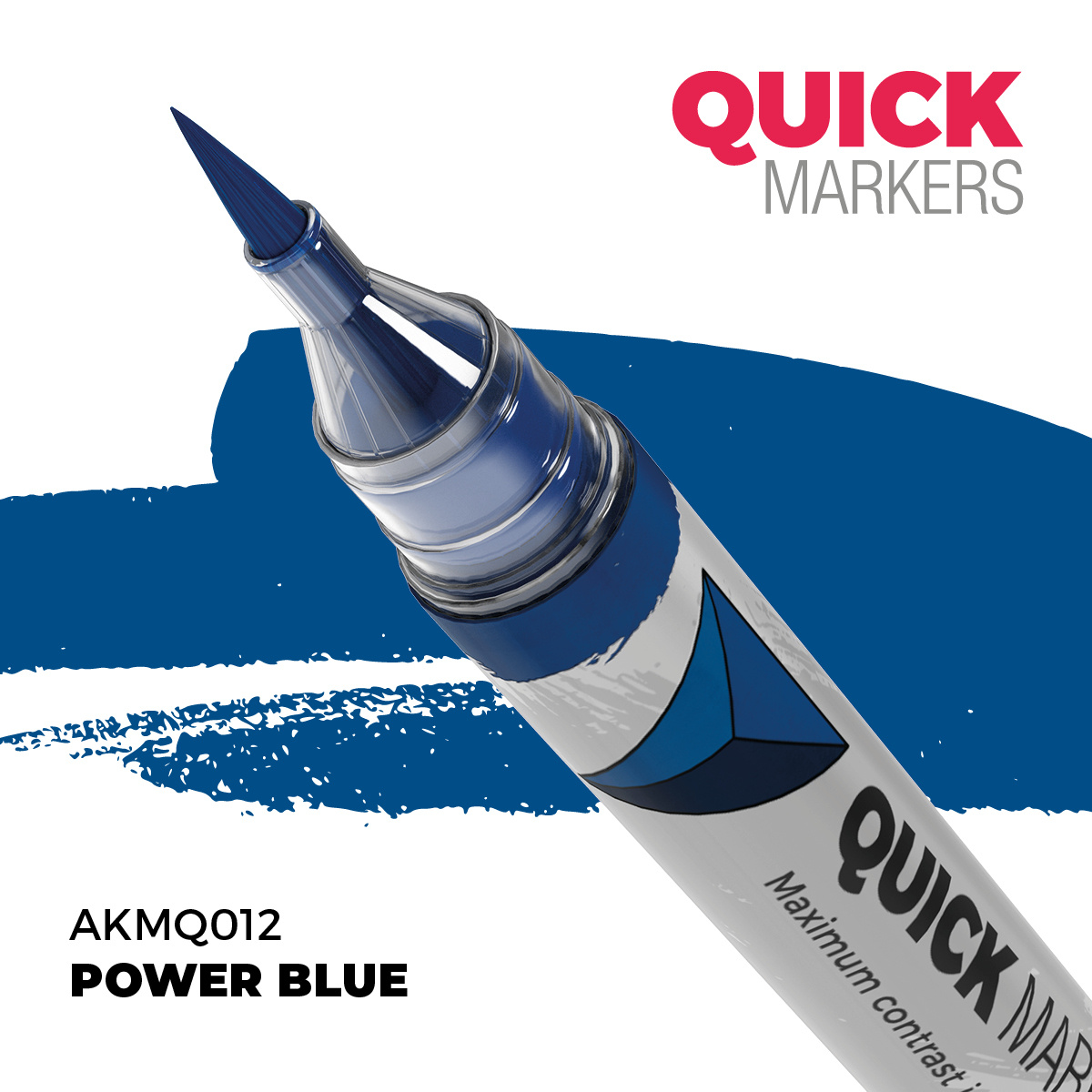 AKMQ012 AK Interactive Маркер QUICK MARKER - Мощный синий / Power Blue