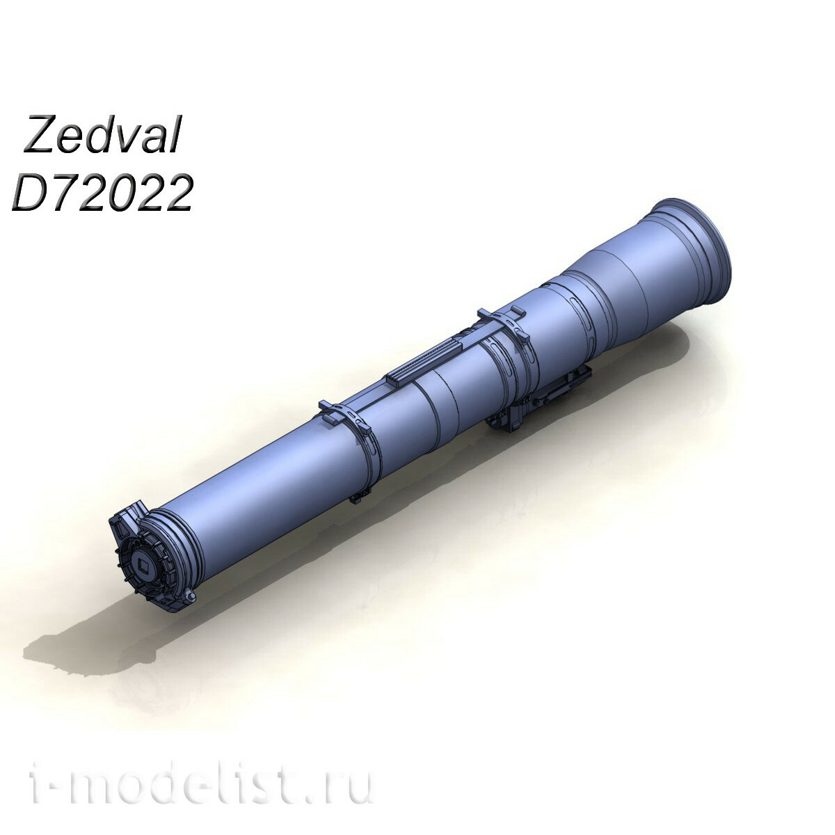 D72022 Zedval 1/72 Контейнер ПТУР 9М113 «Конкурс» использованный