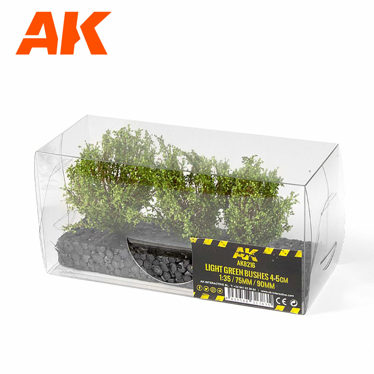 AK8216 AK Interactive Light green shrubs 1:35 4-5 cm / 75 mm / 90 mm