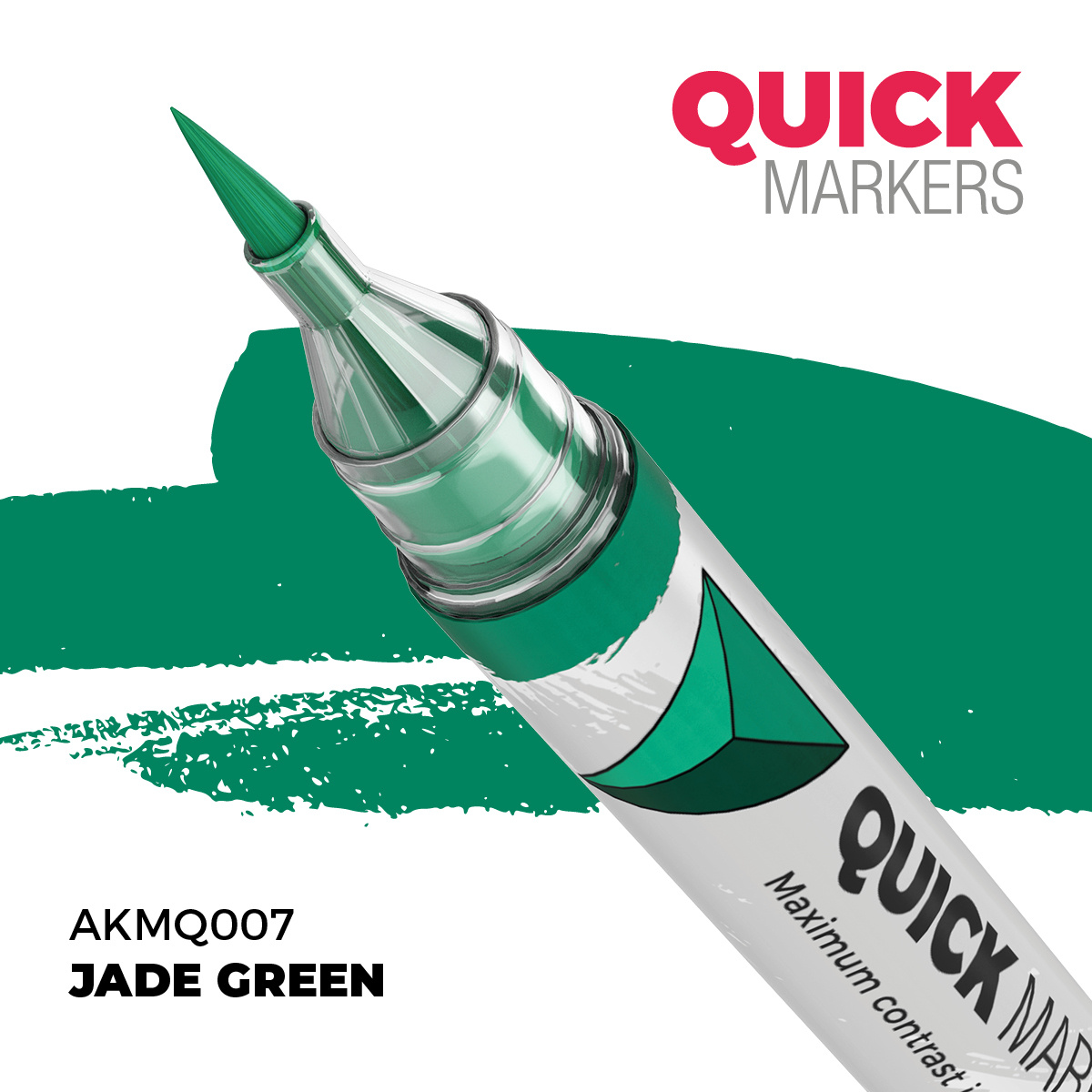 AKMQ007 AK Interactive Маркер QUICK MARKER - Notфритово-зелёный / Jade Green