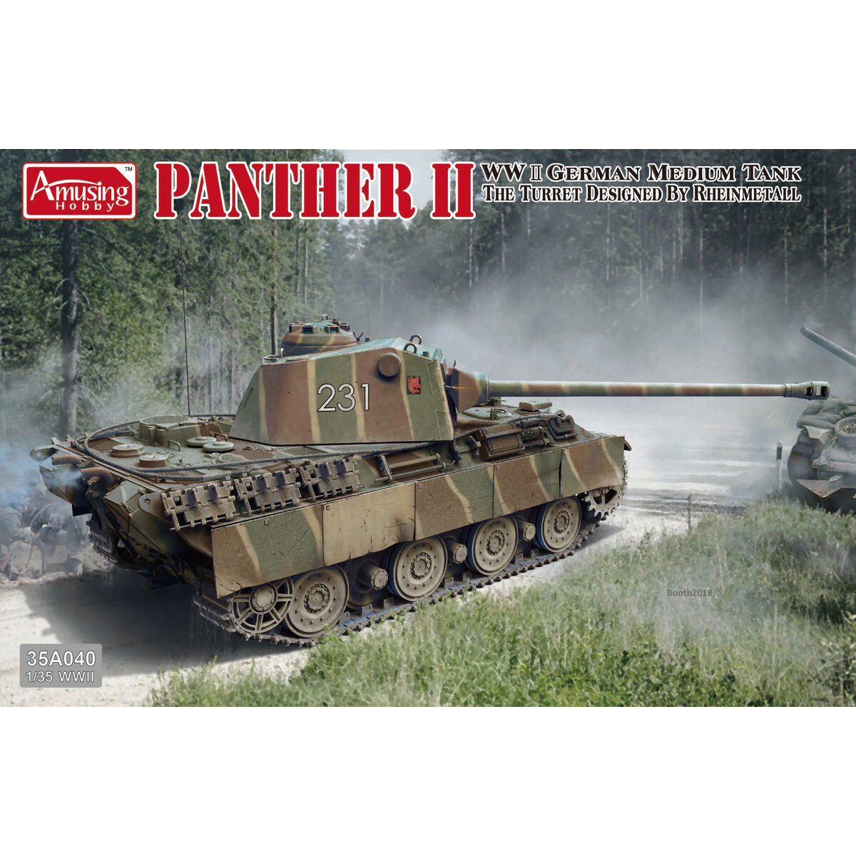 35A040 Amusing Hobby 1/35 PANTHER II the turret designed by Rheinmetall
