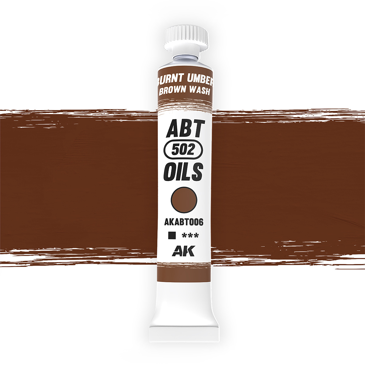 ABT006 Abteilung 502 Oil Paint Burnt Umber/Brown Wash
