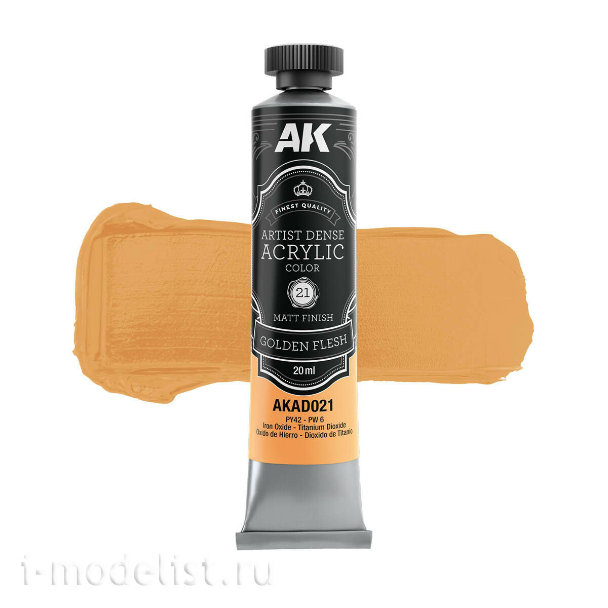 AKAD105 AK Interactive Набор красок телесных fromтенков – хуtoжественный плfromный акрил / Flesh Color Set – Artistic Dense Acrylic Color