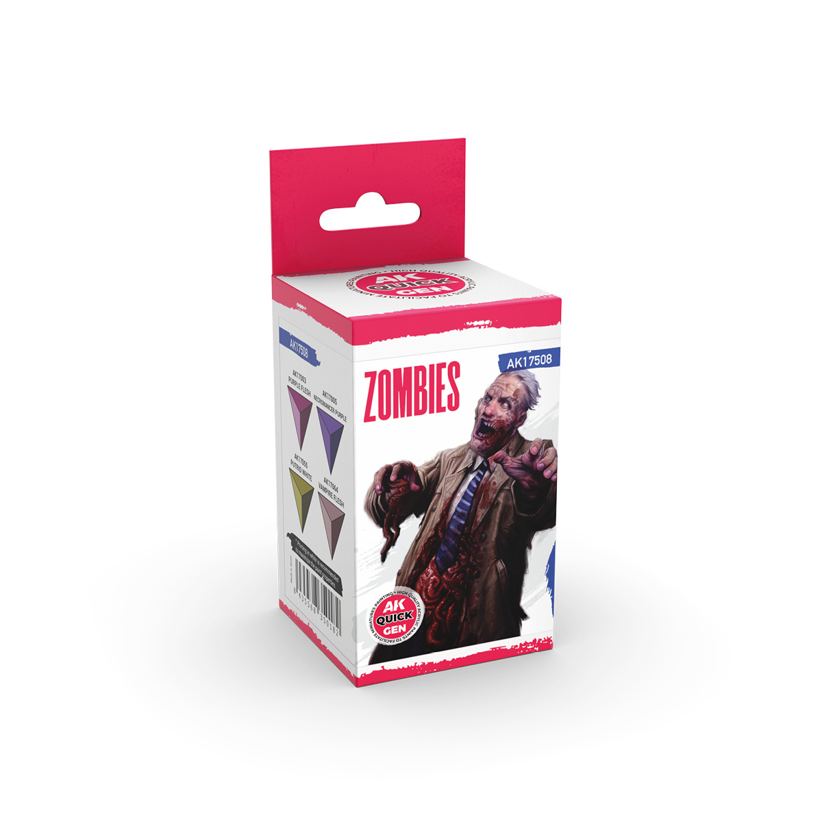 AK17508 AK Interactive Набор красок QUICK GEN - Зомби / ZOMBIES