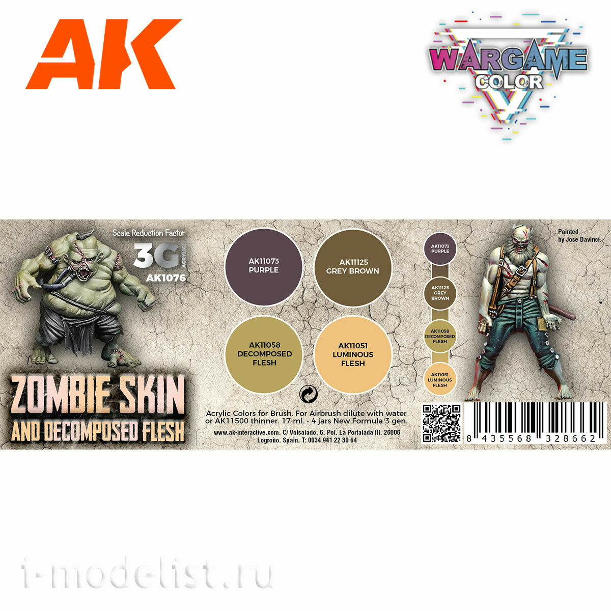 AK1076 AK Interactive Acrylic paint set 