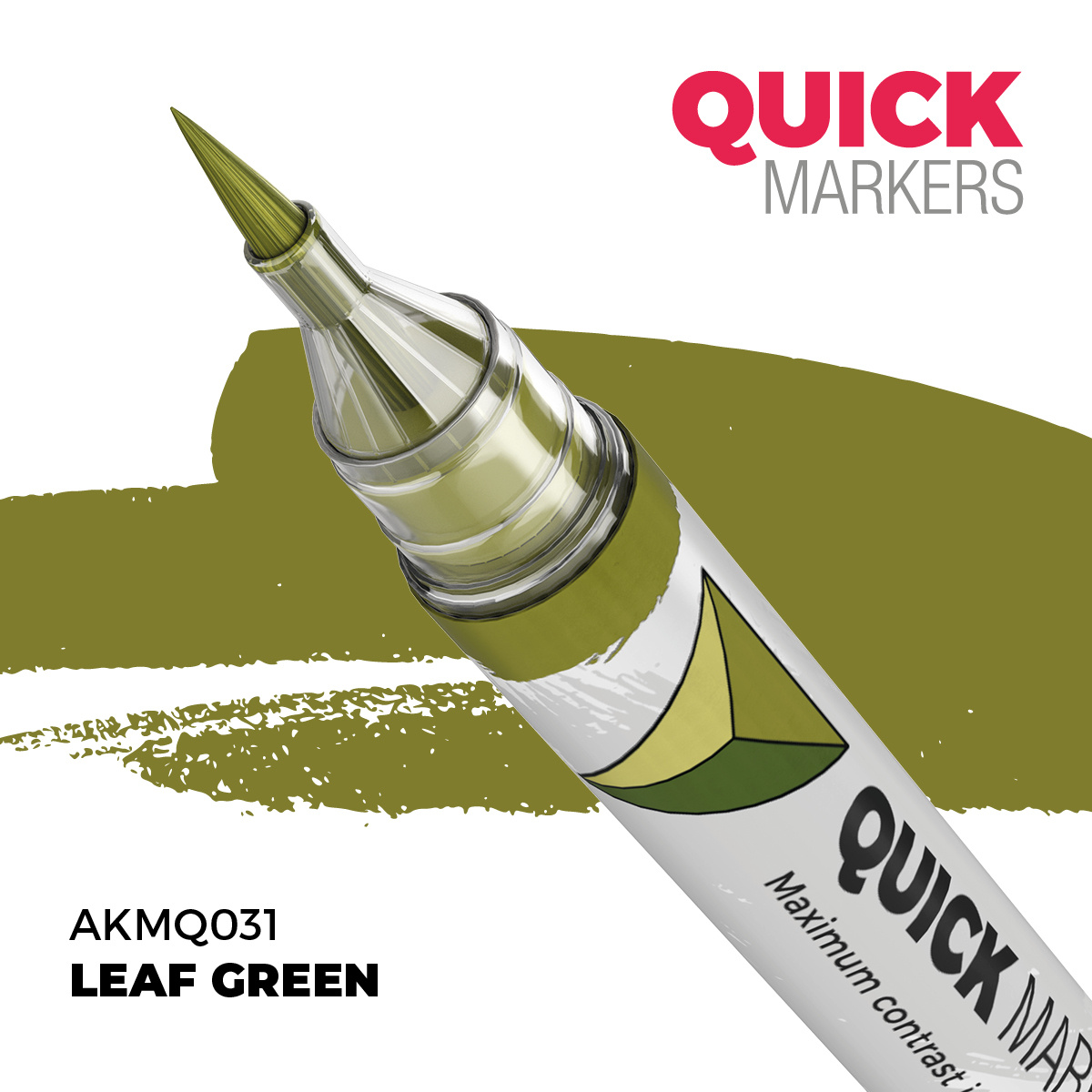 AKMQ031 AK Interactive Маркер QUICK MARKER - Зелёный лист / Leaf Green