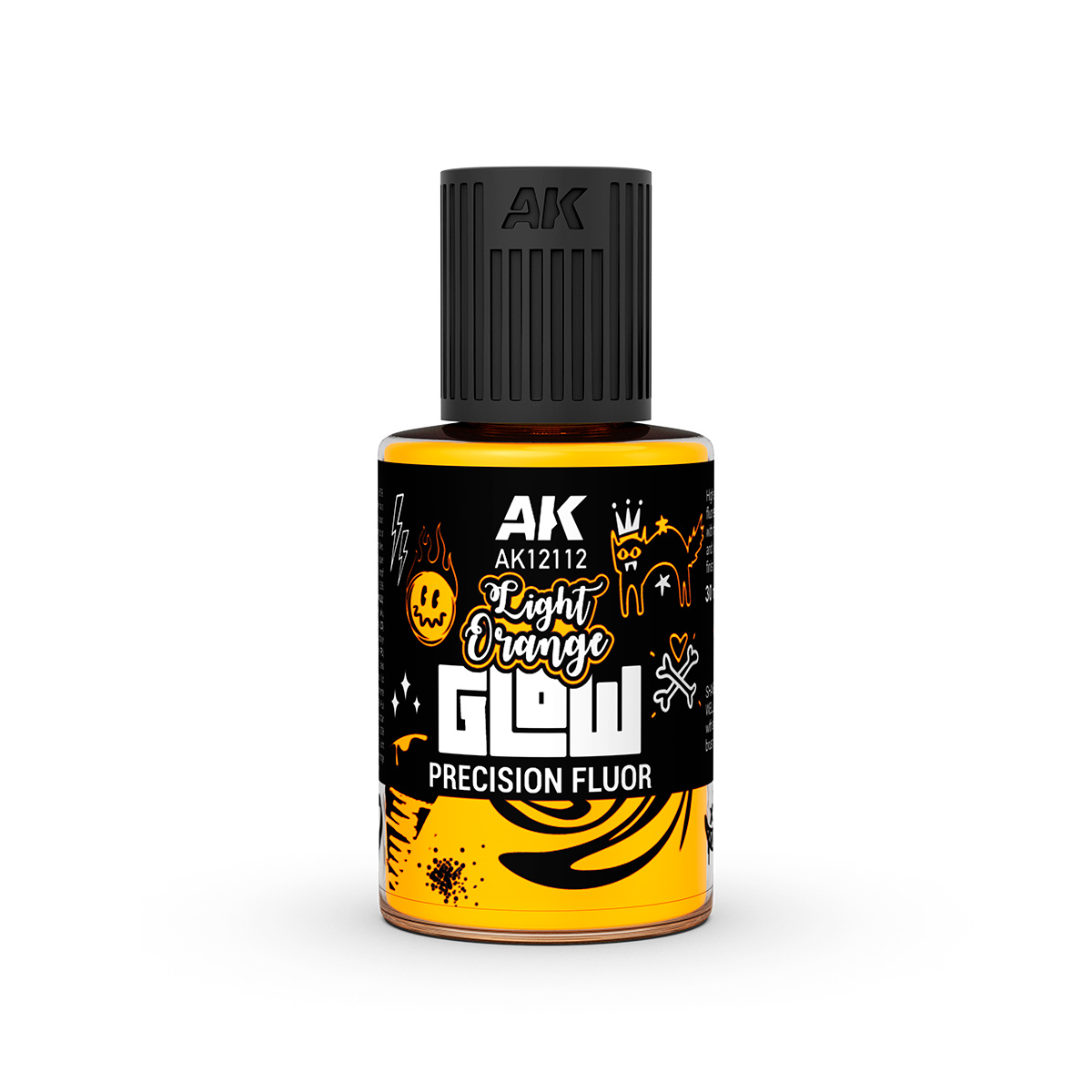 AK12112 AK Interactive Светло-оранжевый флуоресцентный эффект / Light Orange Glow Precision Fluor