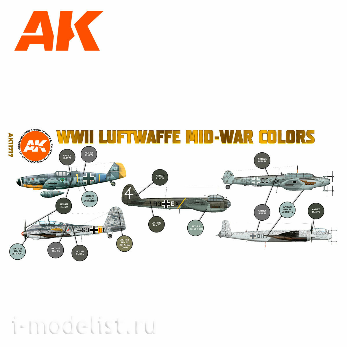 AK11717 AK Interactive Set of acrylic paints 