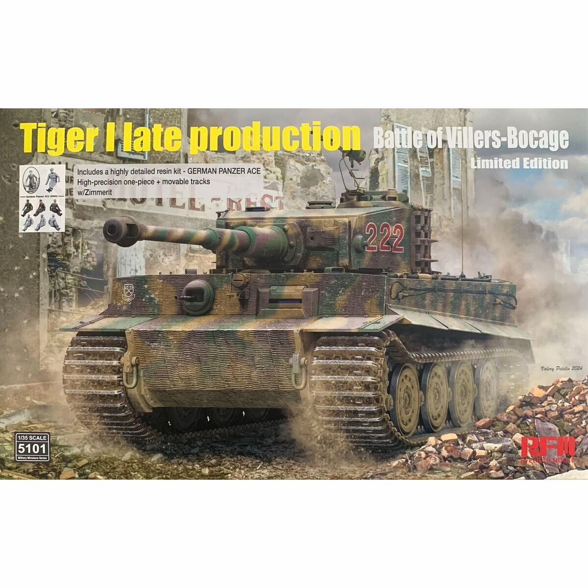 RM-5101 Rye Field Model 1/35 Notмецкий танк Tiger I (поздний) 