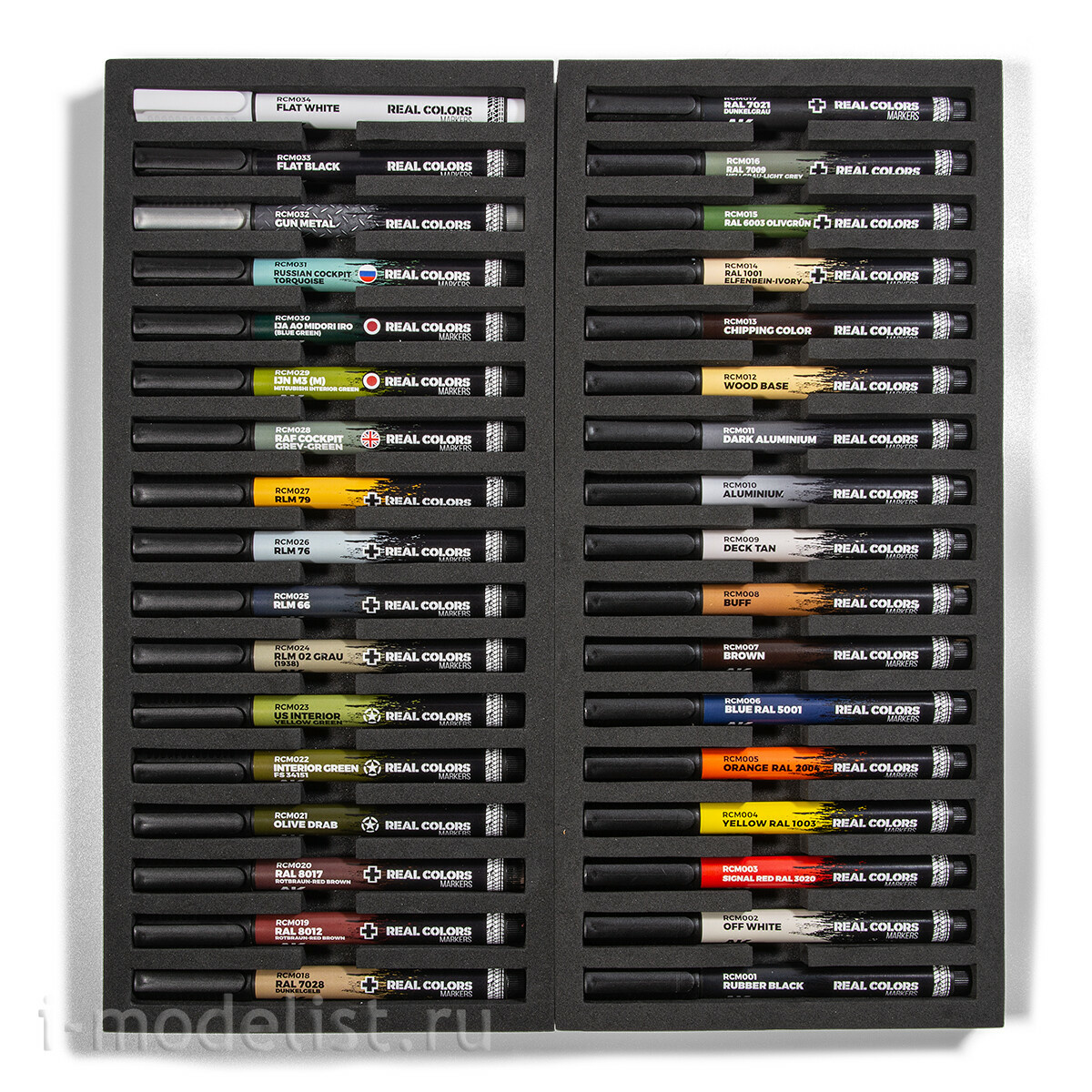 RCM150 AK Interactive Набор Real Colors маркеров, 34 шт. / SPECIAL BOX RC MARKERS – 34 units