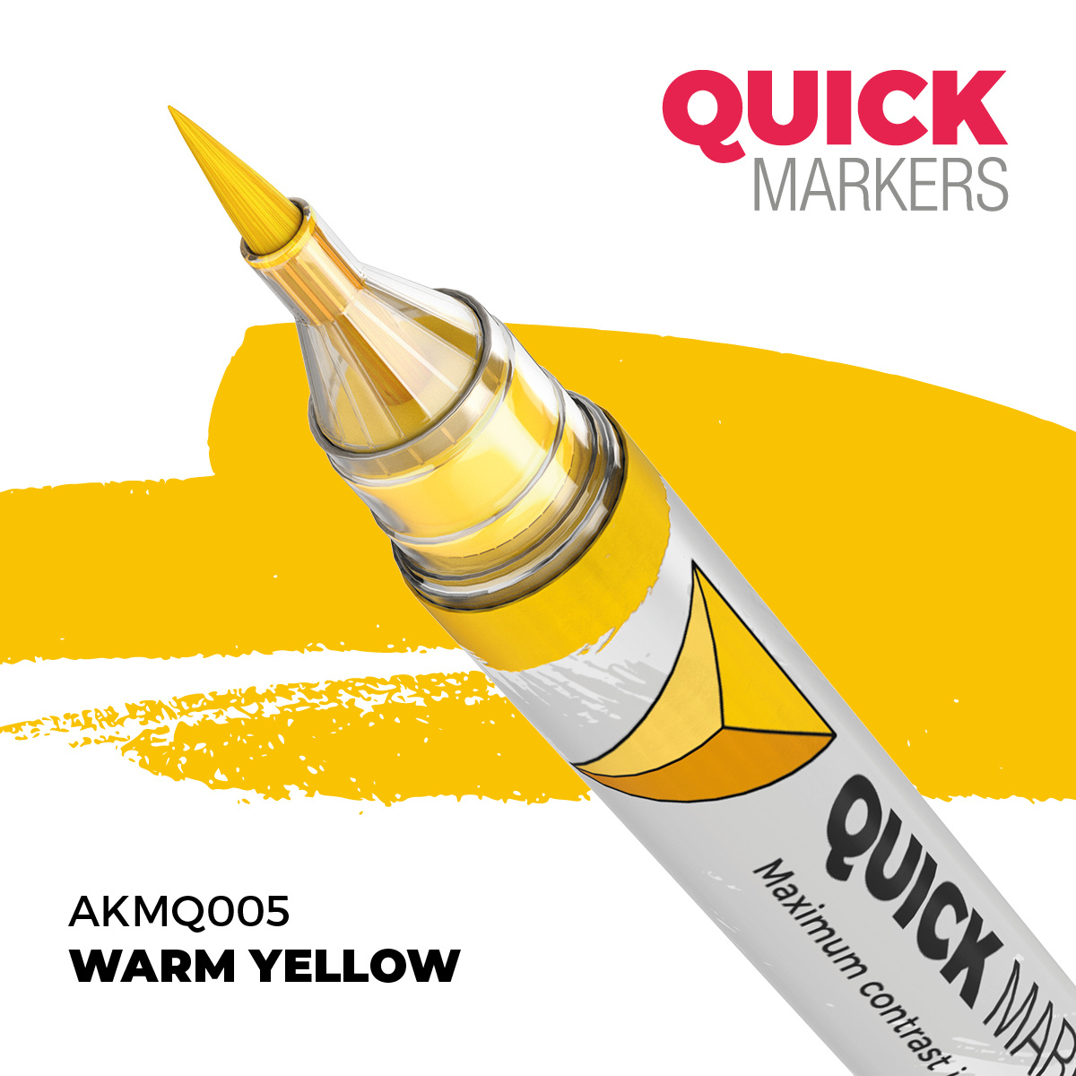 AKMQ005 AK Interactive Маркер QUICK MARKER - Тёплый жёлтый / Warm Yellow