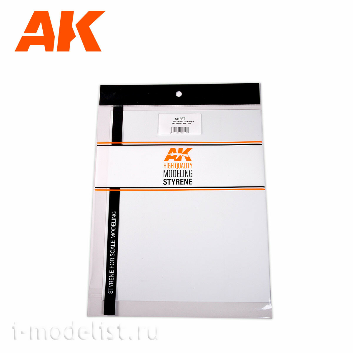 AK6578 AK Interactive Лист полистирола толщина 2 мм x 245 x 195 мм (1 штука)