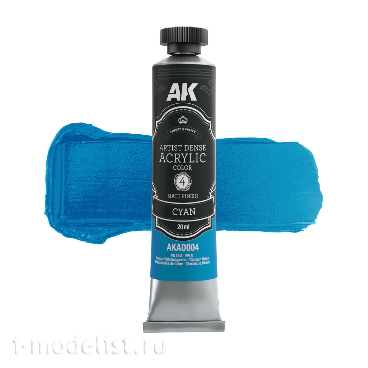 AKAD108 AK Interactive Набор красок синих цветов – хуtoжественный плfromный акрил / Blue Color Set – Artistic Dense Acrylic Color