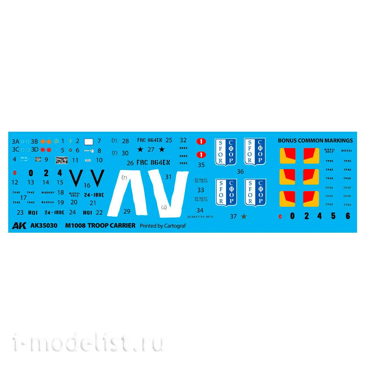 AK35030 AK Interactive 1/35 Броnotранспортер M1008 / M1008 Troop Carrier