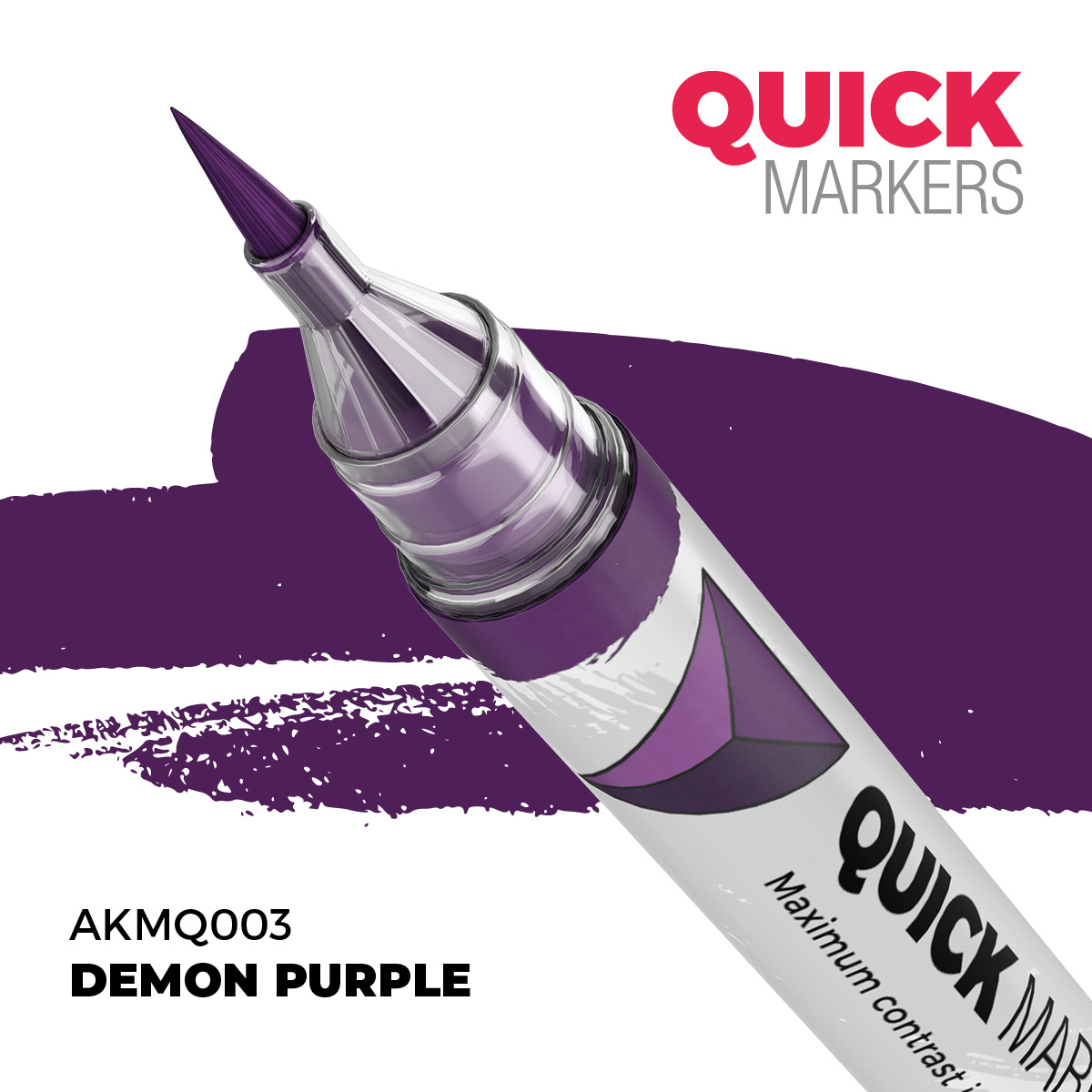 AKMQ003 AK Interactive Маркер QUICK MARKER - Демонический пурпурный / Demon Purple