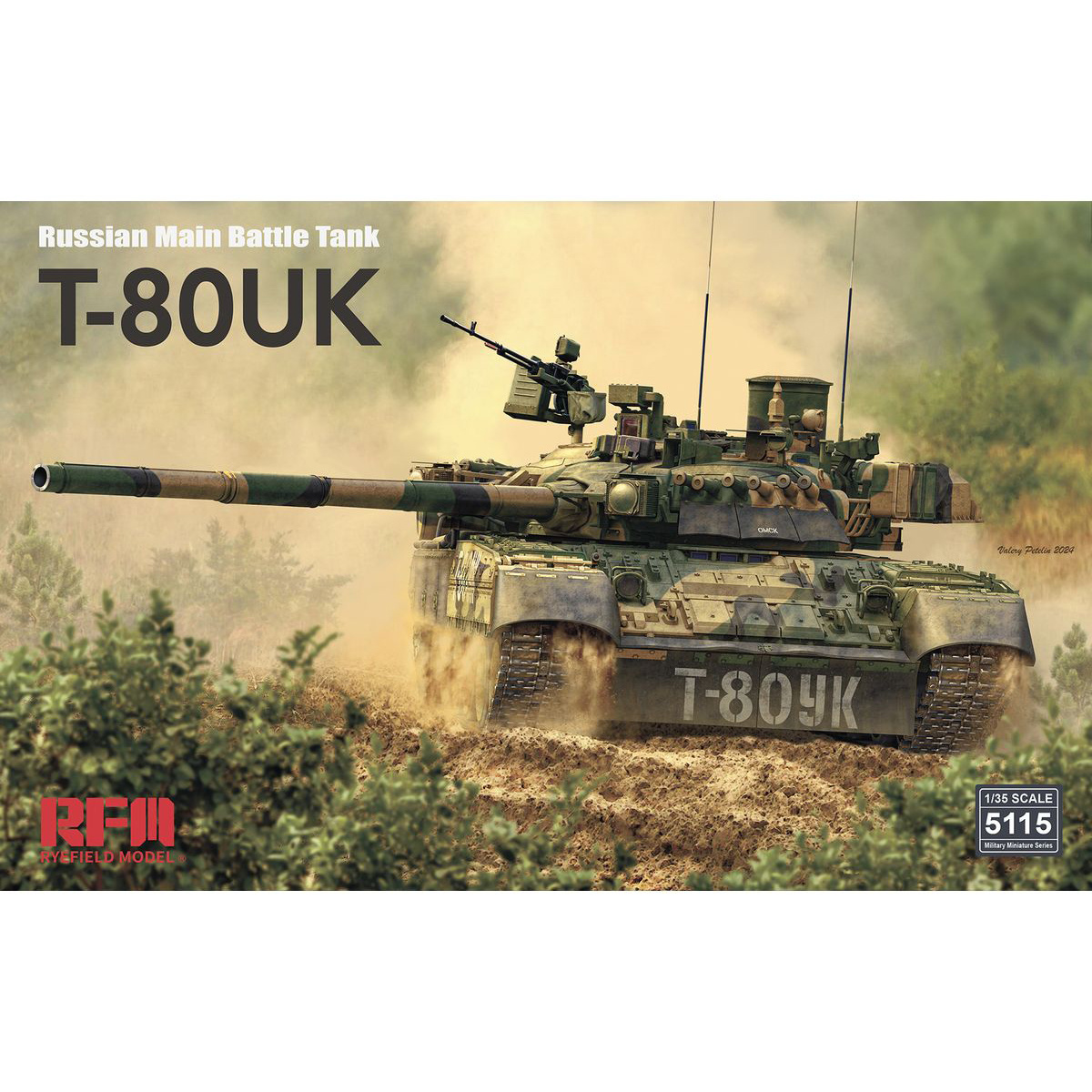 RM-5115 Rye Field Model 1/35 Russian T-80UK tank (licensed by Omsktransmash)