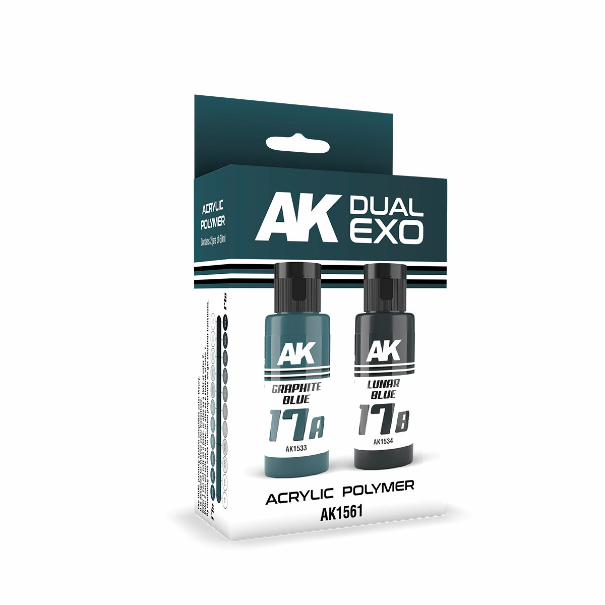 AK1561 AK Interactive Paint Set Dual Exo - 17A Graphite Blue & 17B Moon Blue