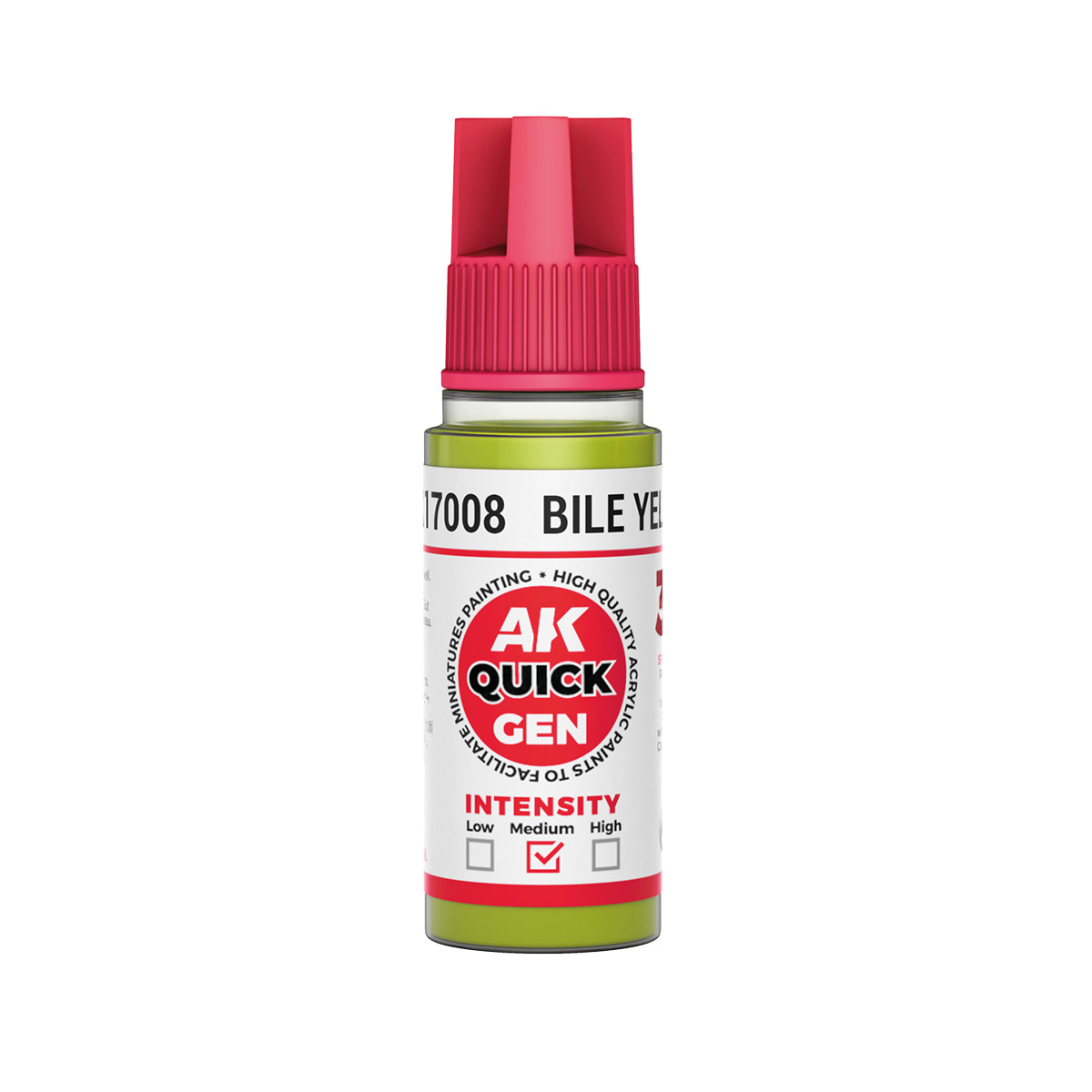 AK17008 AK Interactive Краска акриловая QUICK GEN - Жёлтая желчь / BILE YELLOW