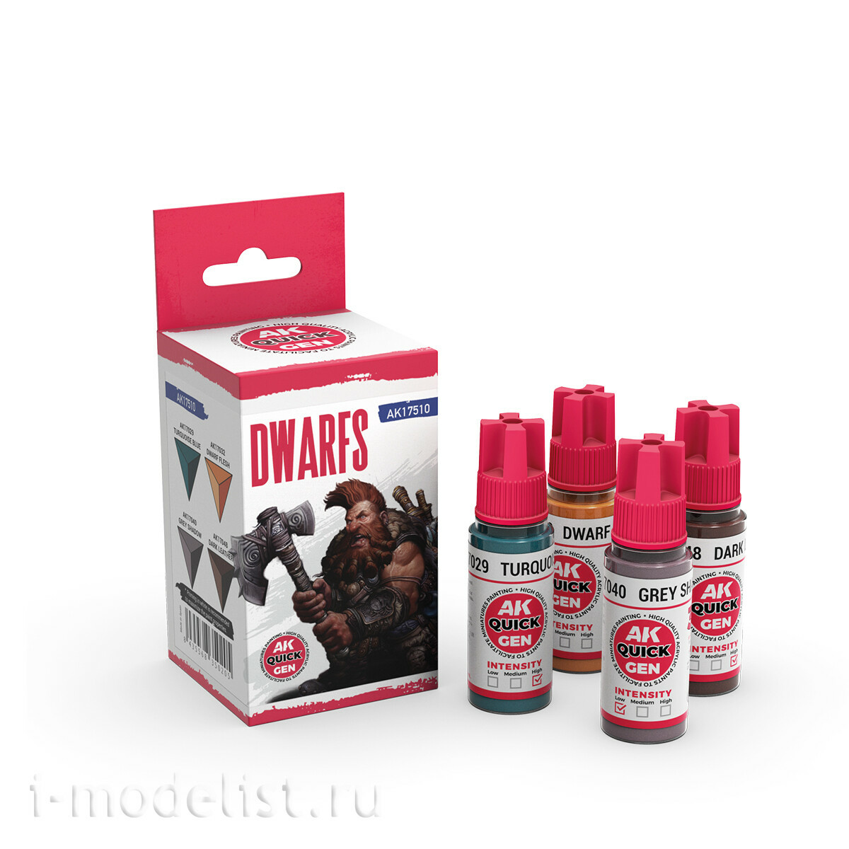 AK17510 AK Interactive Набор красок QUICK GEN - Карлики / DWARFS