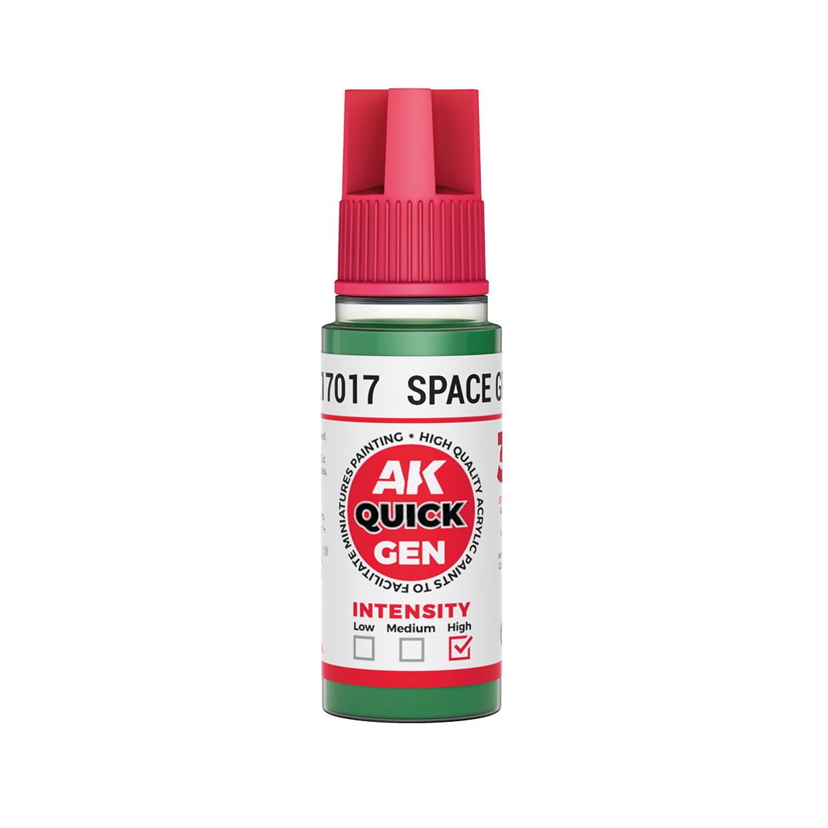 AK17017 AK Interactive Краска акриловая QUICK GEN - Космический зелёный / SPACE GREEN